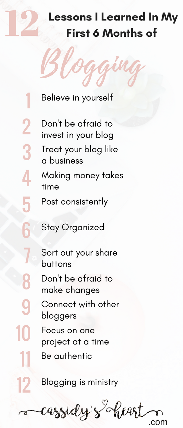 12 Lessons I Learned In My First 6 Months Of Blogging