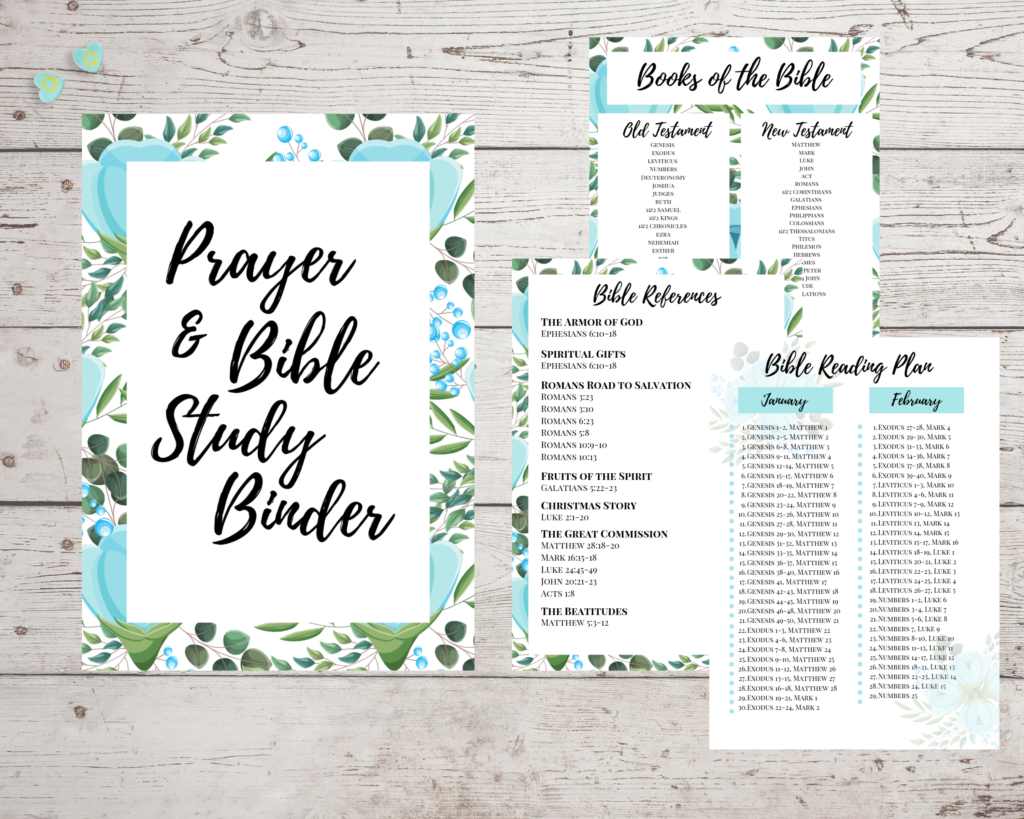 Prayer & Bible Study Binder